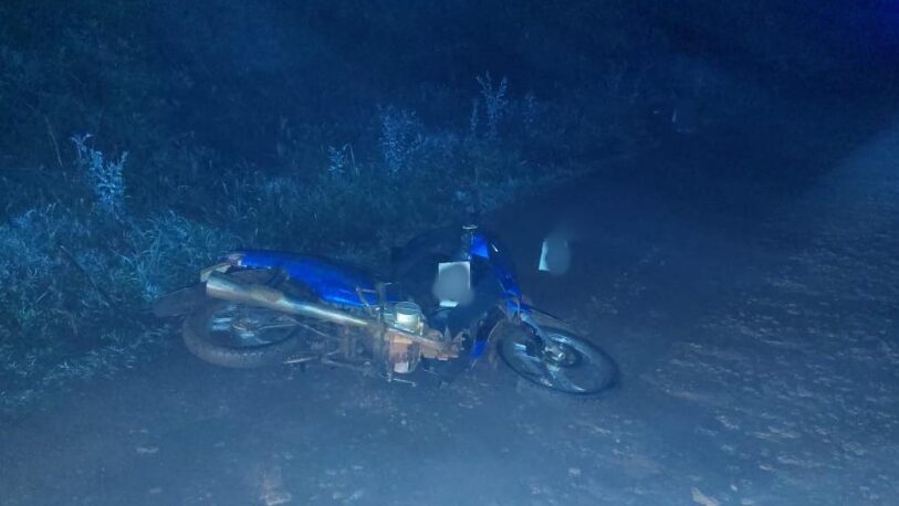 Apóstoles: falleció un motociclista en una calle entoscada