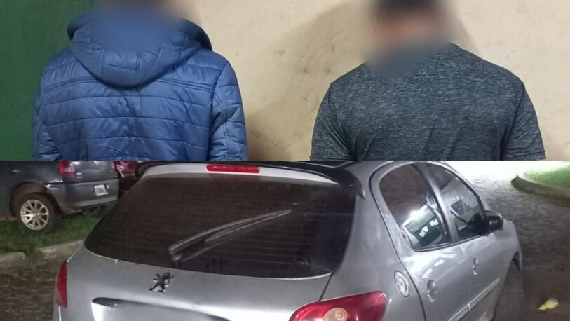 Tras una persecución en el barrio A3-2, recuperaron un automóvil robado y detuvieron a dos jóvenes