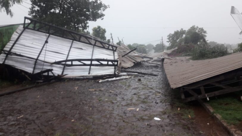 Por fuerte temporal, se registraron destrozos en toda la provincia