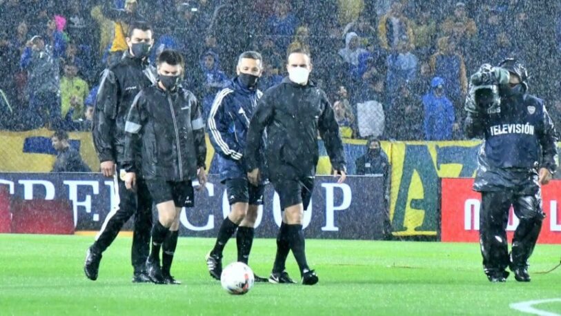 Boca vs. Newell’s fue suspendido por la incesante lluvia