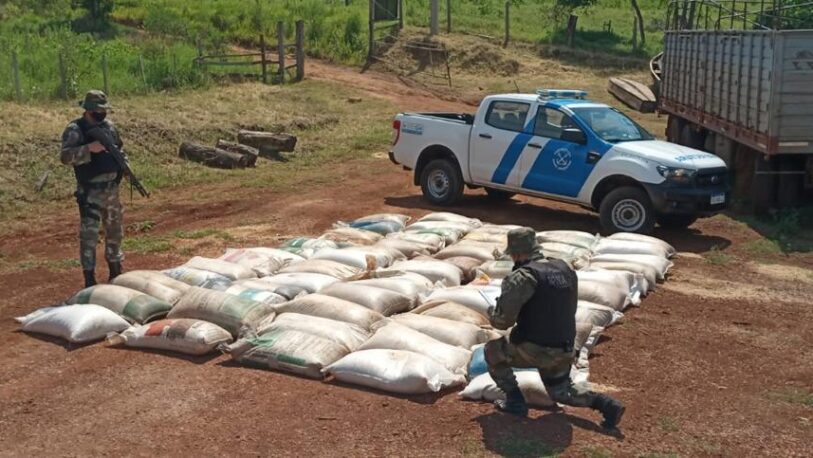 Contrabando: secuestran más de 10 toneladas de granos en Eldorado