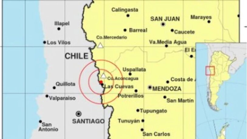 Un sismo de 5,8 sacudió la provincia de Mendoza y se percibió en Chile