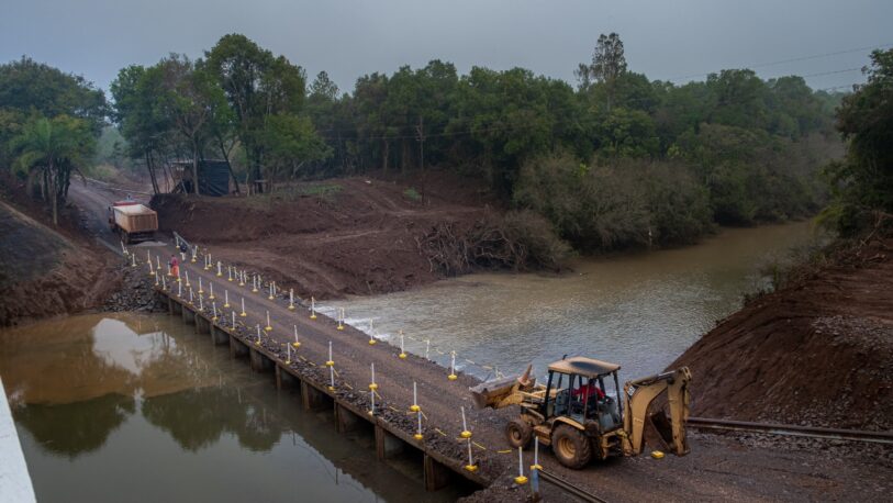 Inhabilitaron el puente provisorio del arroyo Pindaytí