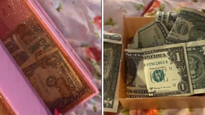 Encontró casi 300 dólares escondidos en un juguete de su hija