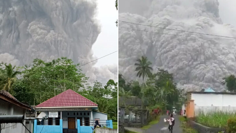Indonesia: Un volcán entró en erupción y los residentes tuvieron que ser evacuados