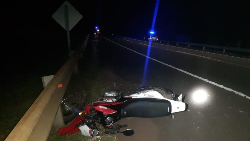 Cerro Azul: Un motociclista despistó y falleció