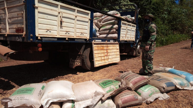 Decomisaron más de cinco toneladas de granos de soja en El Soberbio