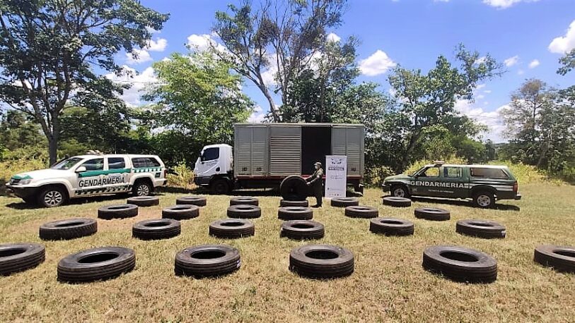 Secuestraron neumáticos de contrabando valuados en millones de pesos