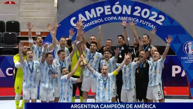 Futsal: Argentina le ganó a Paraguay y se consagró campeón de América