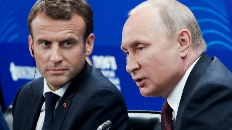 Confirman que Putin y Macron hablaron sobre la situación en Ucrania