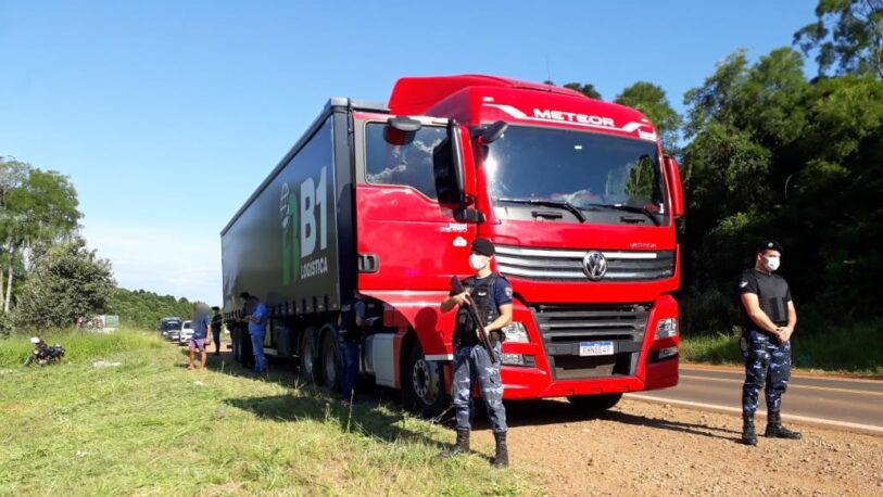 Interceptaron sobre la Ruta 14 un camión robado en Brasil