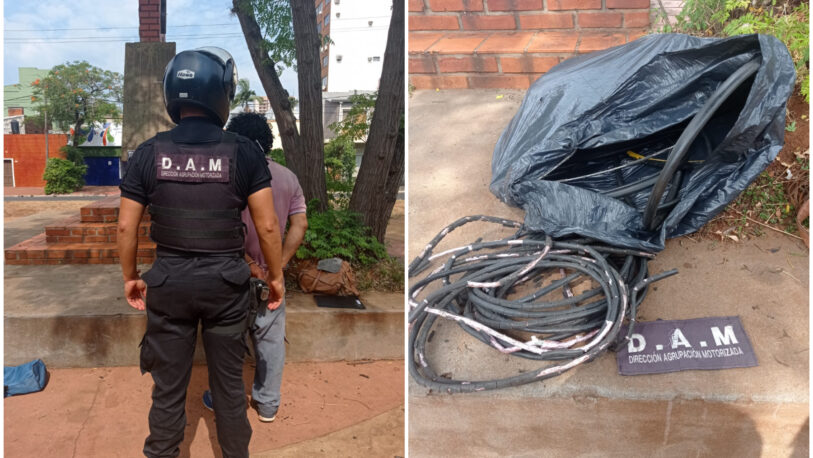 Cayó un “roba cables” en avenida Corrientes