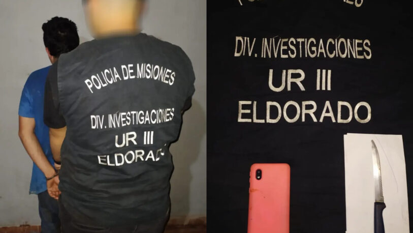 Eldorado: Detuvieron a un joven que robó a punta de cuchillo