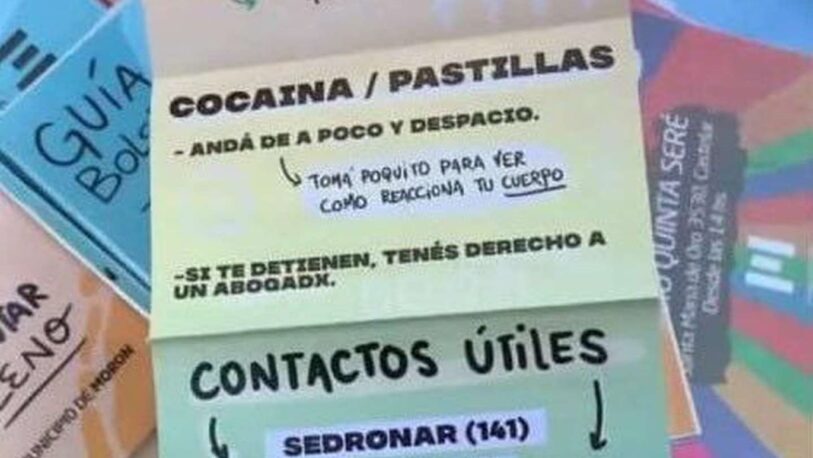 “Cocaína, tomá poquito”: insólito consejo del municipio de Morón