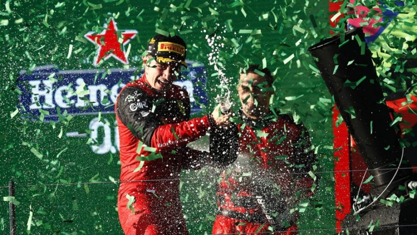 Leclerc coronó la victoria en Melbourne y amplía su liderazgo en el Mundial de F1