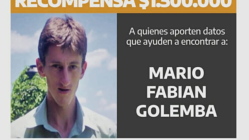 Ofrecen $1.500.000 a quienes brinden datos sobre Mario Golemba, el desaparecido en Democracia de Misiones