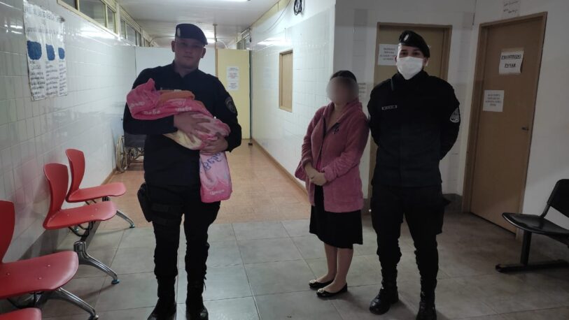 Policías reanimaron a una beba de un mes
