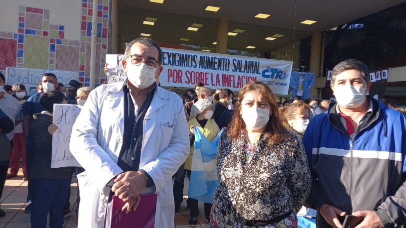 Paro de salud pública: “el reclamo es un sueldo justo”, dijo el doctor López
