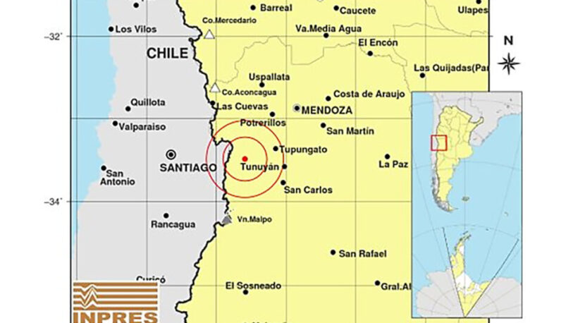 Se registró un sismo de 5 grados en Mendoza