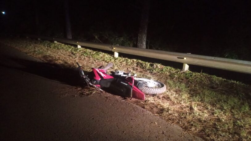 Un joven falleció tras despistar con su motocicleta