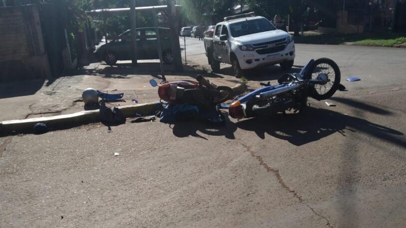 Dos motociclistas gravemente heridos tras un choque en Iguazú