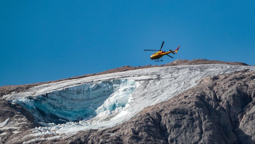 Italia: suben a siete los muertos por el desprendimiento de un glaciar