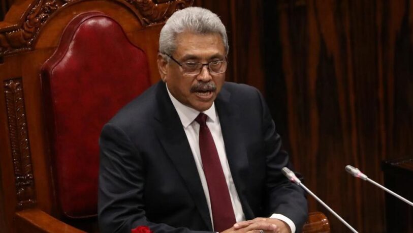 Renunció el presidente de Sri Lanka