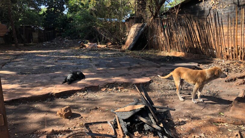 Dos familias de la Chacra 59 perdieron todo tras el incendio de su vivienda