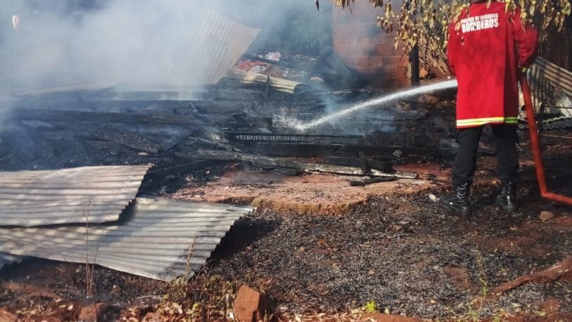 Chacra 159: vecino perdió todo al incendiarse su vivienda