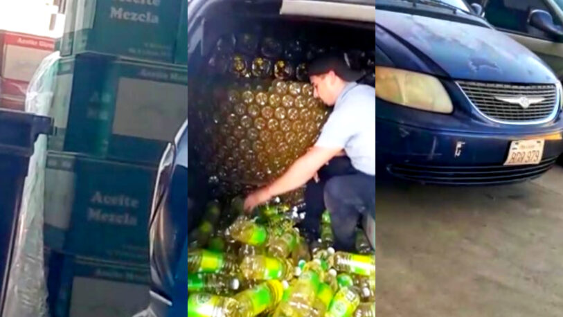 Filman a compradores paraguayos llevando cantidades masivas de aceite de Posadas