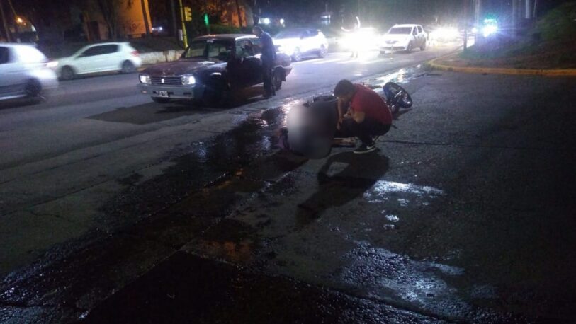Motociclista herido tras choque con un automóvil en Posadas