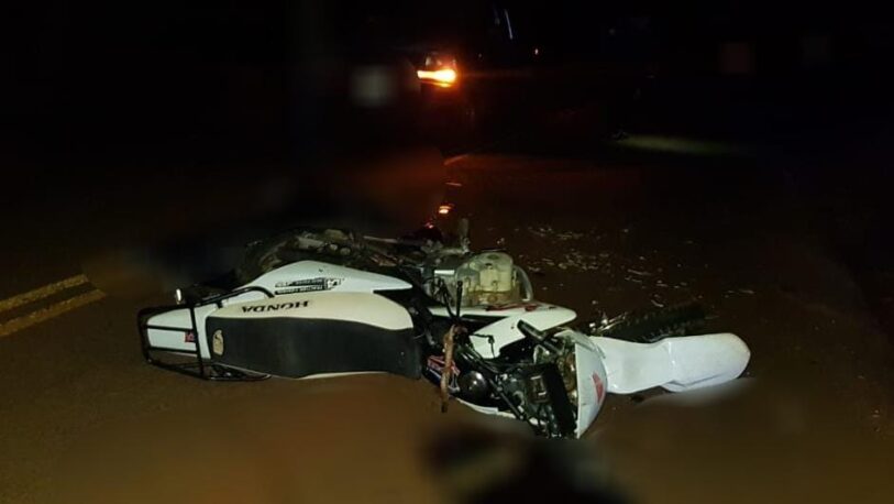 Un motociclista falleció tras un choque en Jardín América