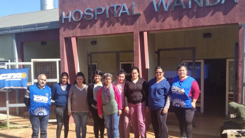 Trabajadoras de limpieza del hospital de Wanda levantaron el paro