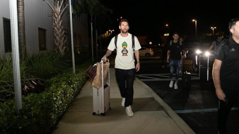 Lionel Messi llegó a Miami para afrontar los últimos amistosos previos a Qatar