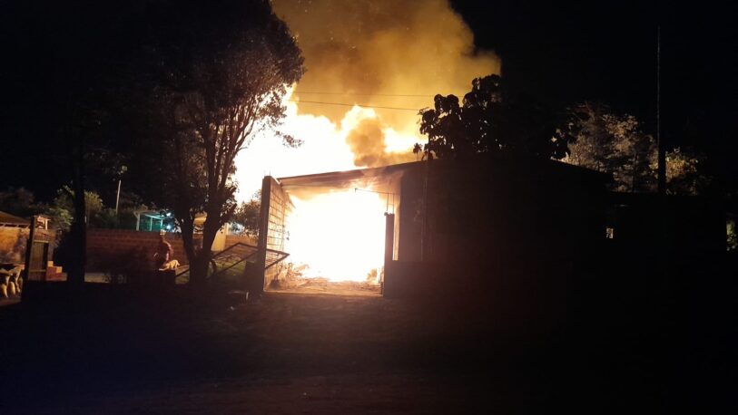 Se incendió una vivienda familiar en Bº Horacio Quiroga