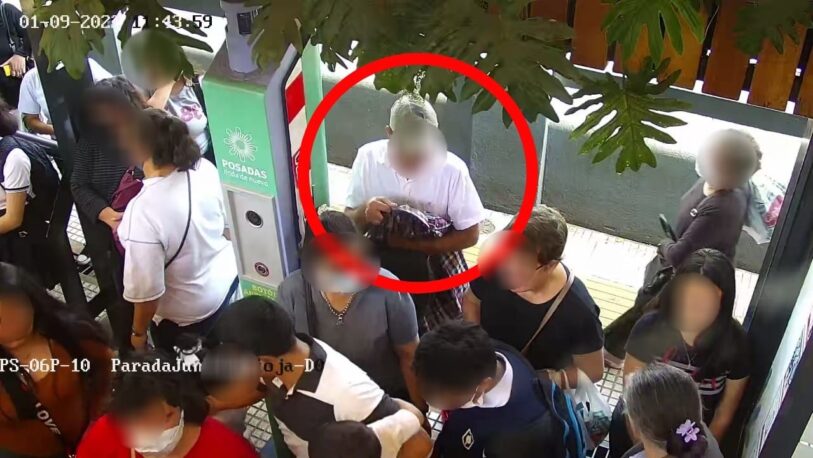 Atraparon a “punguista” que robó un celular en una parada de colectivos en Posadas
