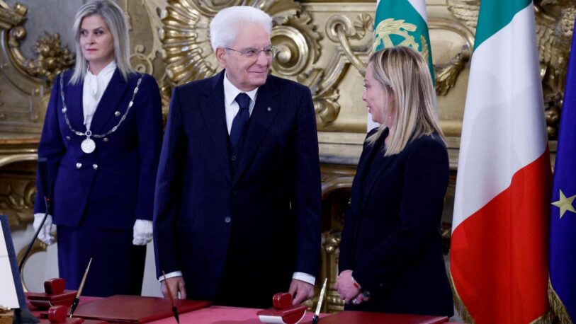 Giorgia Meloni juró como premier de Italia, la primera mujer en la historia del país