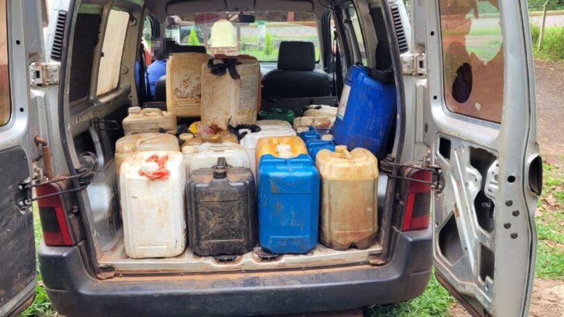 Secuestran 500 litros de combustible que eran transportados ilegalmente