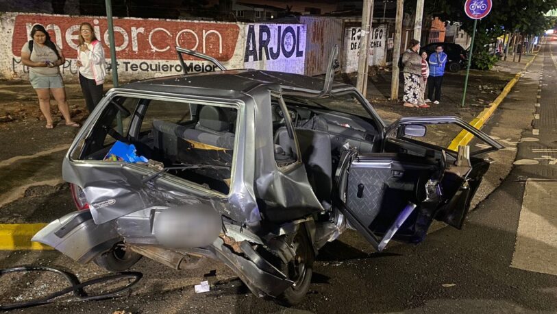 Brutal choque con heridos en avenida Francisco de Haro