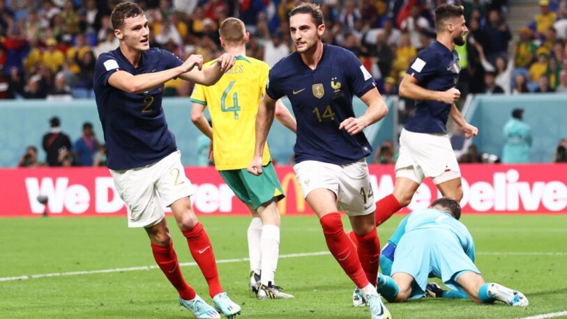 Contundente, Francia goleó a Australia en Qatar