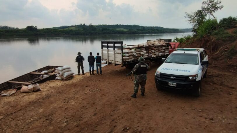 El Soberbio: secuestraron más de siete toneladas de soja ilegal