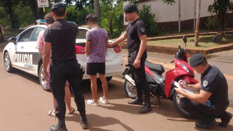 Detuvieron a dos jóvenes tras el robo de una moto en Oberá