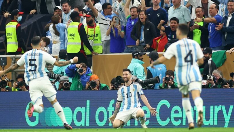 Argentina y Francia empataron en la final del Mundial de Qatar: tras el gol de Messi, apareció Mbappé para poner el 3-3 en el suplementario
