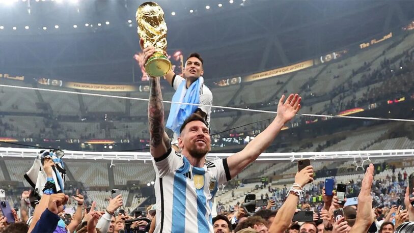 Lionel Messi, al ganar el Mundial de Qatar 2022: 