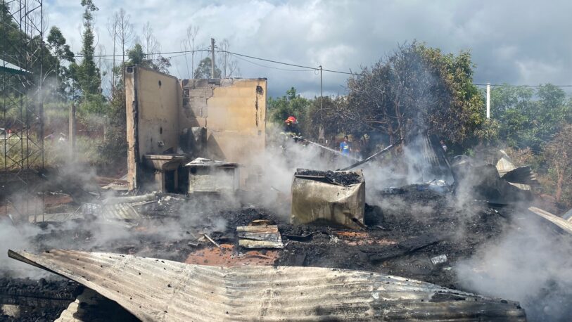 Ameghino: una familia perdió todo en un incendio