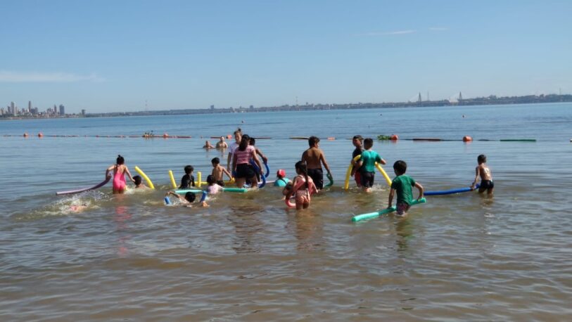 Canotaje, natación y fútbol para los más chicos en Costa Sur