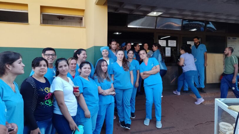 Continúa el paro de los trabajadores de limpieza del Hospital Samic de Oberá