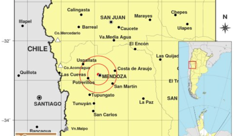 Mendoza registró un sismo de 4.7