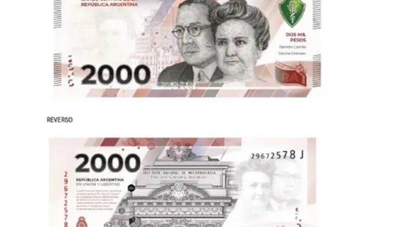 Revelan el posible diseño del nuevo billete de $2000 que anunció el Banco Central