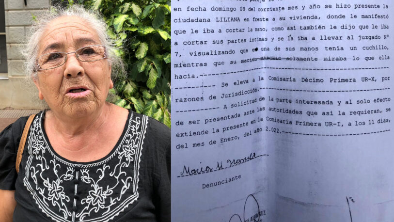 Barrio A-4: anciana asegura que vive bajo amenazas de una vecina que sería cuñada de un comisario